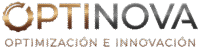 optinova logo letras borde blanco